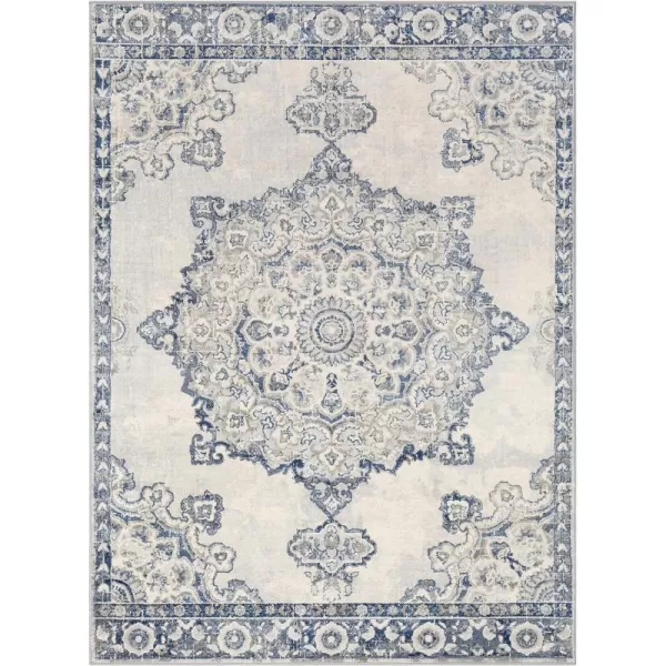 Artistic Weavers Perla Area Rug 53 x 73 Silver Grey53 x 73 CreamNavy