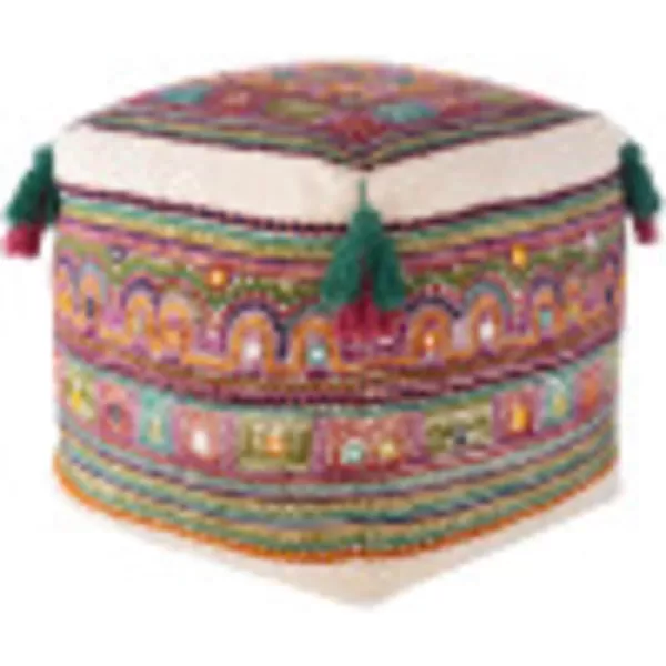 Artistic Weavers Pooja 16 x 16 x 16 Pouf 16 H x 16 W x 16 D TealArtistic Weavers Pooja 16 x 16 x 16 Pouf 16 H x 16 W x 16 D Teal