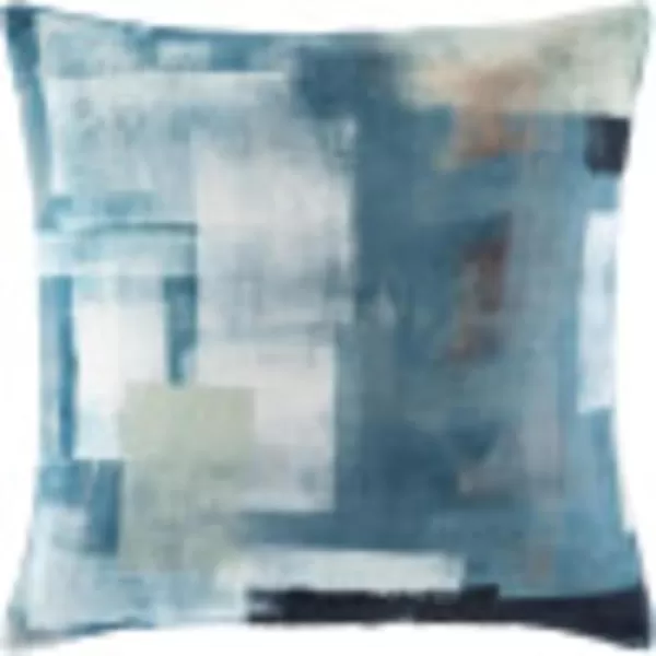 Artistic Weavers Prado 18 x 18 Pillow Cover Aqua White Teal Sea Foam Ink CamelArtistic Weavers Prado 18 x 18 Pillow Cover Aqua White Teal Sea Foam Ink Camel