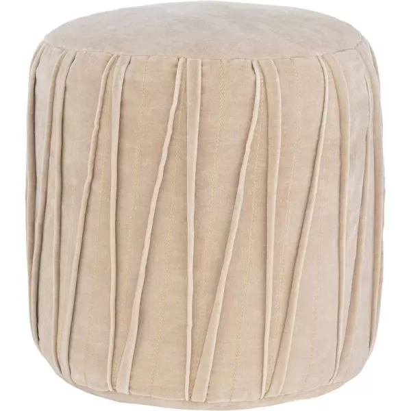 Artistic Weavers Prato Pouf 16 x 16 x 16 Dark Red16 x 16 x 16 Taupe