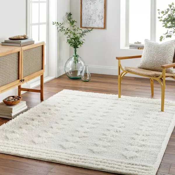 Artistic Weavers Rodos Modern Diamond Shag Rug710 x 10Tan53 x 7