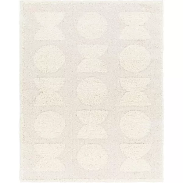 Artistic Weavers Rodos Modern Plush Area Rug 53 x 7 Apricot710 x 10 White