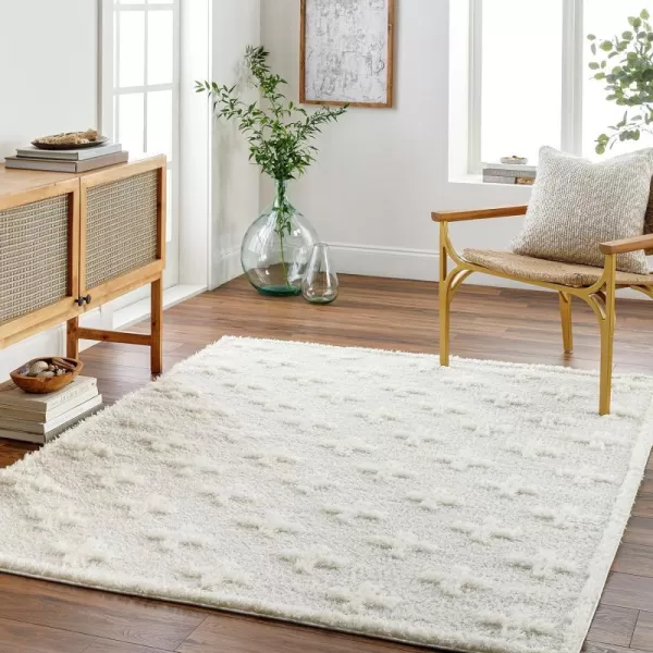 Artistic Weavers Rodos Modern Swiss Cross Shag Rug710 x 10Tan53 x 7