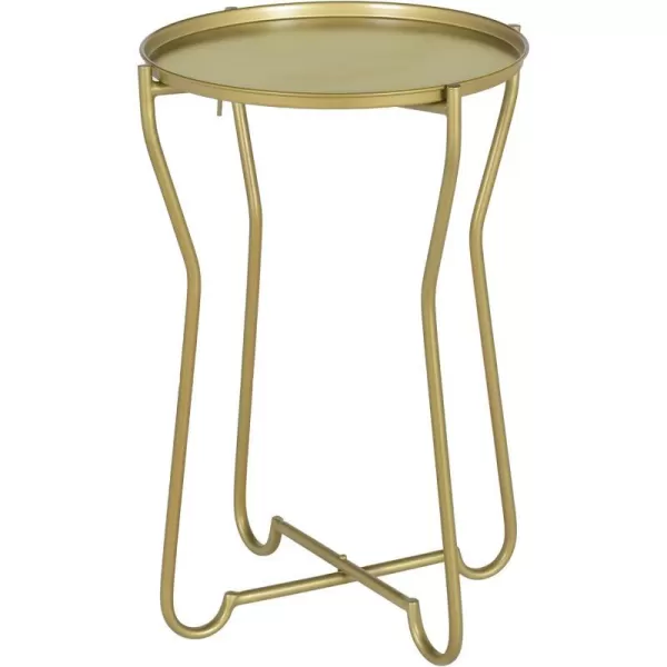 Artistic Weavers Ronnelle End Table 15 x 15 x 22 Black 22 H x 15 W x 15 D GoldGold