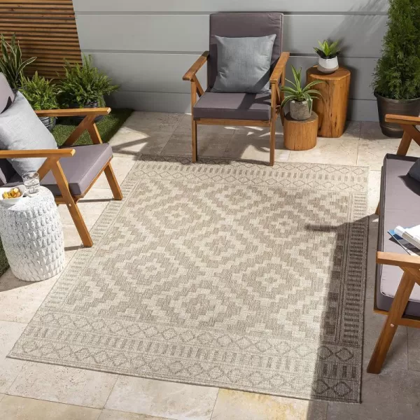 Artistic Weavers Sawyer Boho Diamond Outdoor Area Rug 53 x 7 CamelArtistic Weavers Sawyer Boho Diamond Outdoor Area Rug 53 x 7 Camel