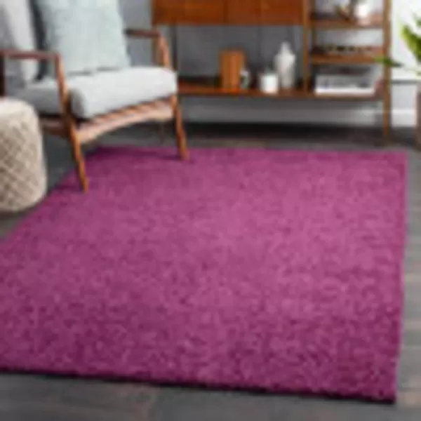 Artistic Weavers Solid Plush Blissful Shag Area Rug 710 x 10 Cream710 x 10 Dark Purple