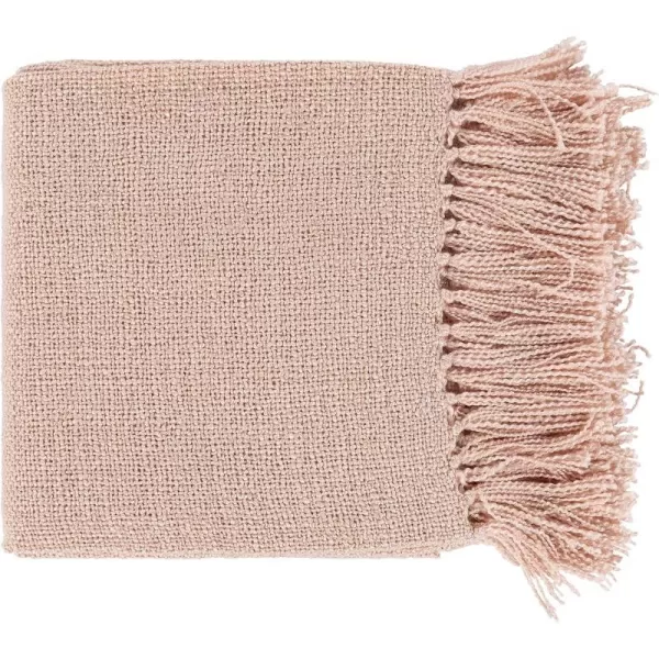 Artistic Weavers Swindon Farmhouse Woven Decorative Throw Blanket 50 x 6050 x 60 Blush  Gold