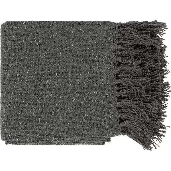 Artistic Weavers Swindon Farmhouse Woven Decorative Throw Blanket 50 x 6050 x 60 Charcoal  Silver