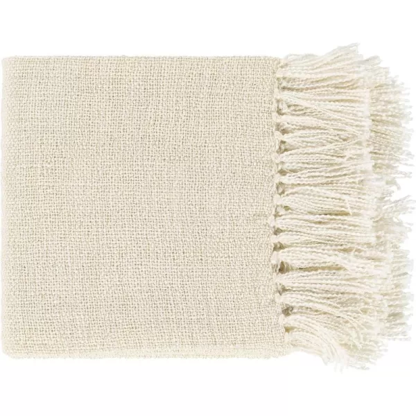 Artistic Weavers Swindon Farmhouse Woven Decorative Throw Blanket 50 x 6050 x 60 Ivory  Gold