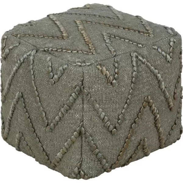 Artistic Weavers Tallulah Handwoven Pouf 16 H x 16 W x 16 D16H x 16W x 16D Medium Grey