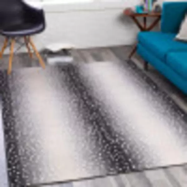 Artistic Weavers Tamako Modern Striped Area Rug 53 x 73 Medium Gray53 x 73 Black