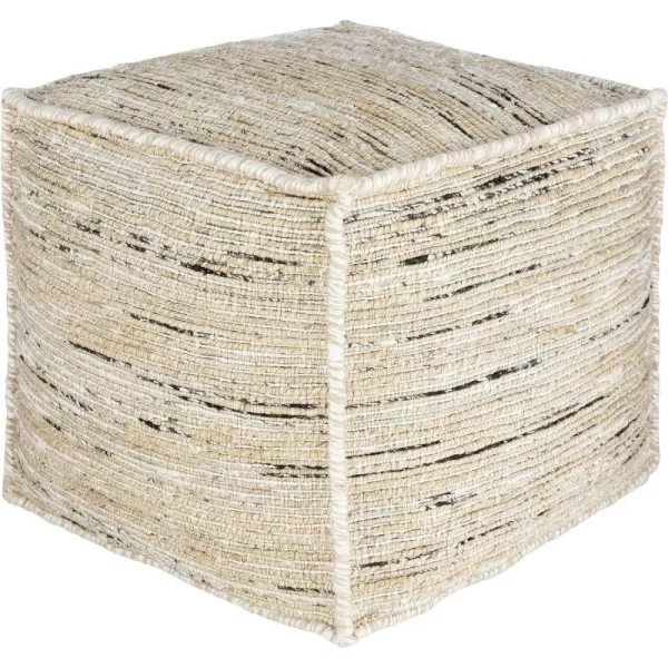 Artistic Weavers Terranova Jaquard Pouf 18 H x 18 W x 18 D18H x 18W x 18D WheatBeige