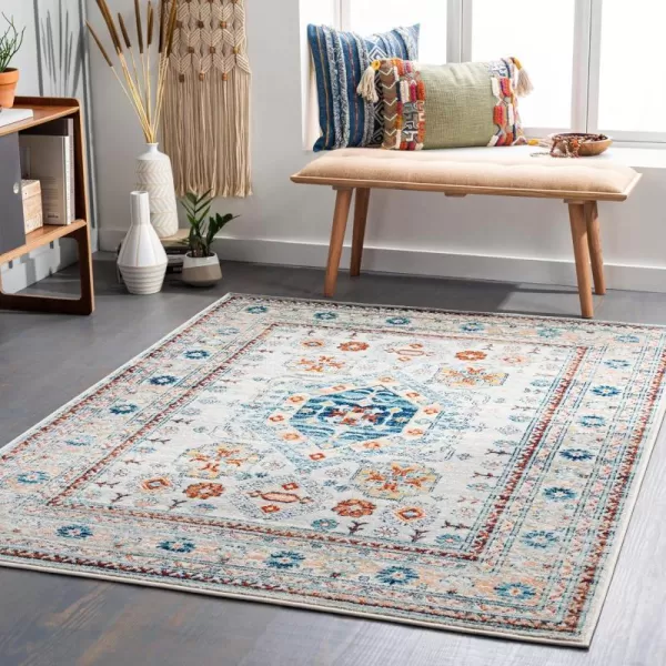 Artistic Weavers Tevazu Vintage Area Rug53 x 7Light Blue67 x 9 Light Gray