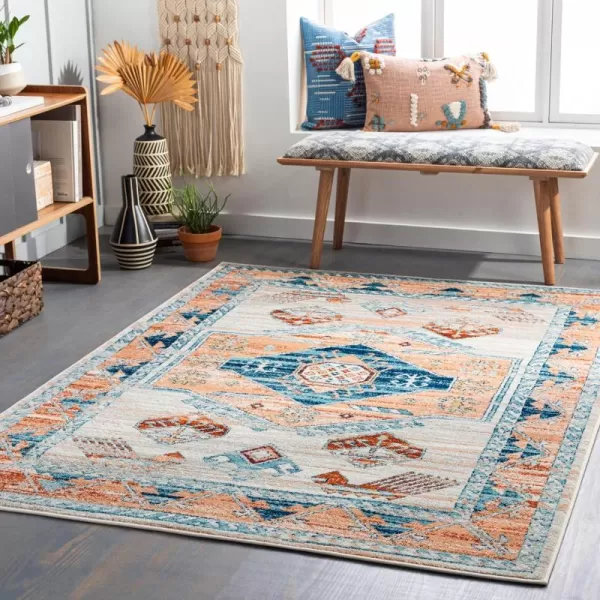 Artistic Weavers Tevazu Vintage Area Rug53 x 7Light GrayLight Gray 53 x 7