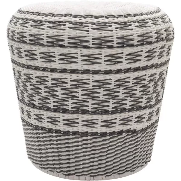 Artistic Weavers Teya Global Basketweave Garden Stool 18 H x 18 W x 18 DArtistic Weavers Teya Global Basketweave Garden Stool 18 H x 18 W x 18 D