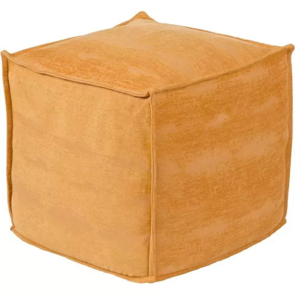 Artistic Weavers Thorin Distressed Pouf 18 H x 18 W x 18 D Khaki18H x 18W x 18D Orange