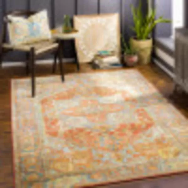 Artistic Weavers Tobi Vintage Medallion Washable Area Rug 710 x 106 Burnt Orange27 x 4