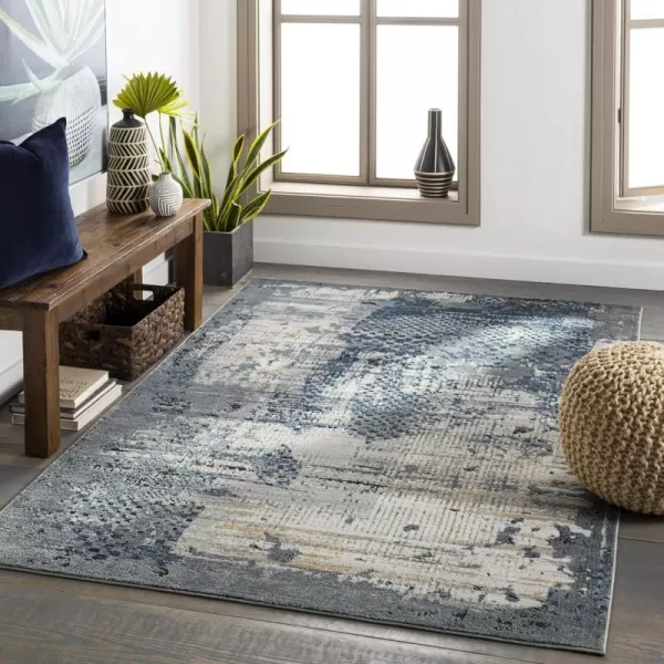 Artistic Weavers Vaughn Modern Textured Area Rug 53 x 73 Dark BlueArtistic Weavers Vaughn Modern Textured Area Rug 53 x 73 Dark Blue