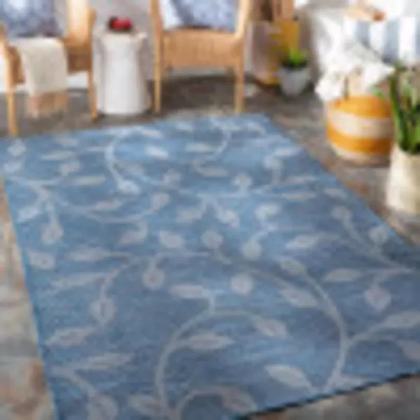 Artistic Weavers Verdi Outdoor Traditional Area Rug 51 x 7 Teal26 x 73 Blue