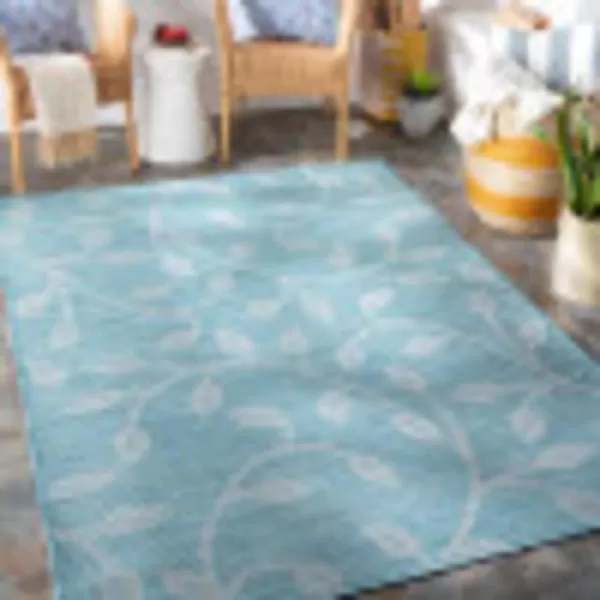 Artistic Weavers Verdi Outdoor Traditional Area Rug 51 x 7 Teal26 x 73 Teal