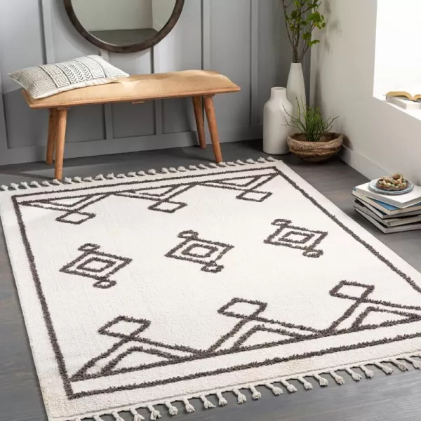 Artistic Weavers Vincenta Boho Shag Area Rug53 x 7Cream53 x 7