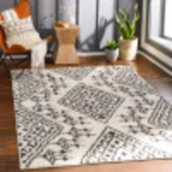 Artistic Weavers Vivek Geometric Shag Area Rug 27 x 73 CharcoalCream710 x 10