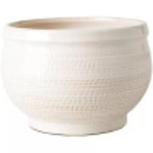 Artistic Weavers Watson Vase 6 H x 10 W x 10 D WhiteKhakiArtistic Weavers Watson Vase 6 H x 10 W x 10 D WhiteKhaki