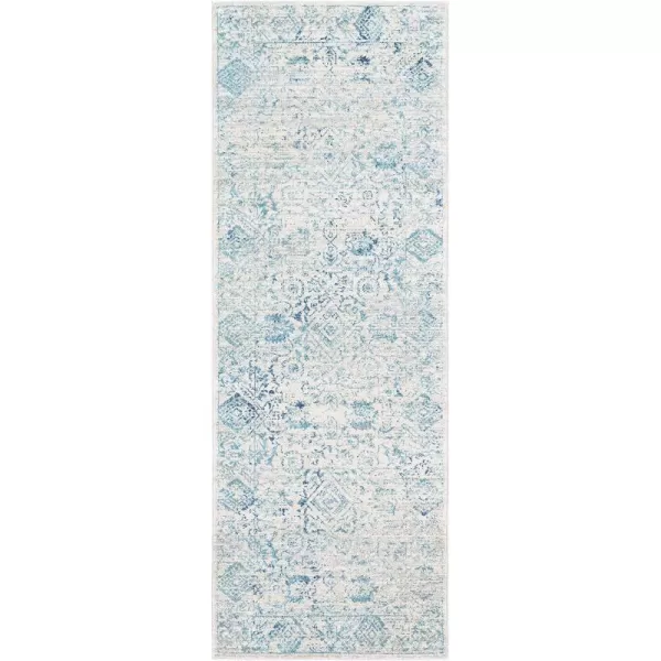 Artistic Weavers Wintour Area Rug 27 x 73 Charcoal27 x 73 Aqua