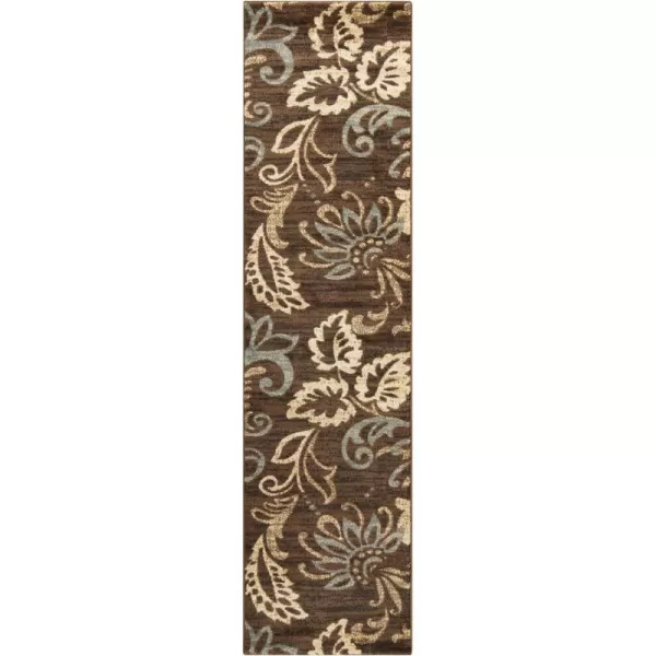 Deacon Coffee Bean Transitional Area Rug 10 x 13Runner Brown 2 ft 11 in x 7 ft 3 in