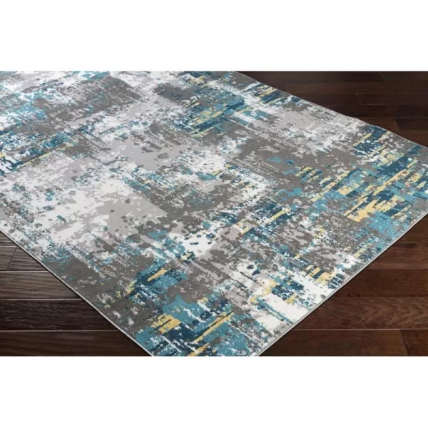 Dreama Burnt Orange and Gray Modern Area Rug 710 x 1032 x 211 Teal