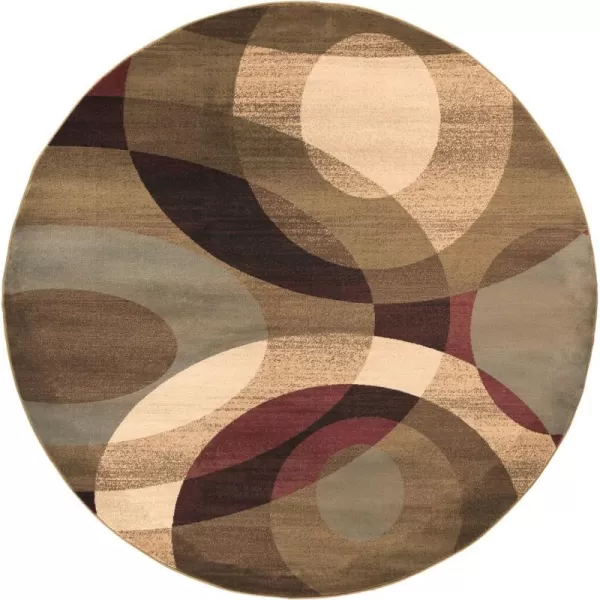 Ellison Caramel Modern Area Rug 10 x 138 Round Light Pear