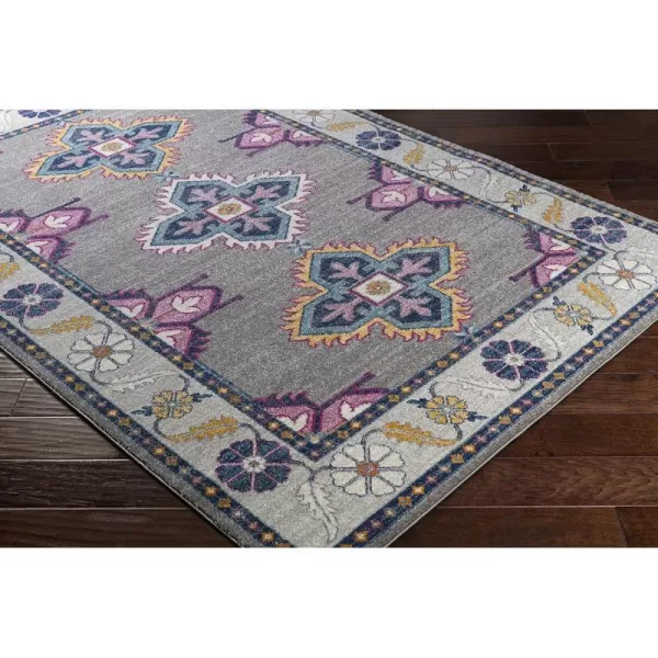 Elodia Dark Blue and Teal Updated Traditional Area Rug 53 x 73Elodia Dark Blue and Teal Updated Traditional Area Rug 53 x 73