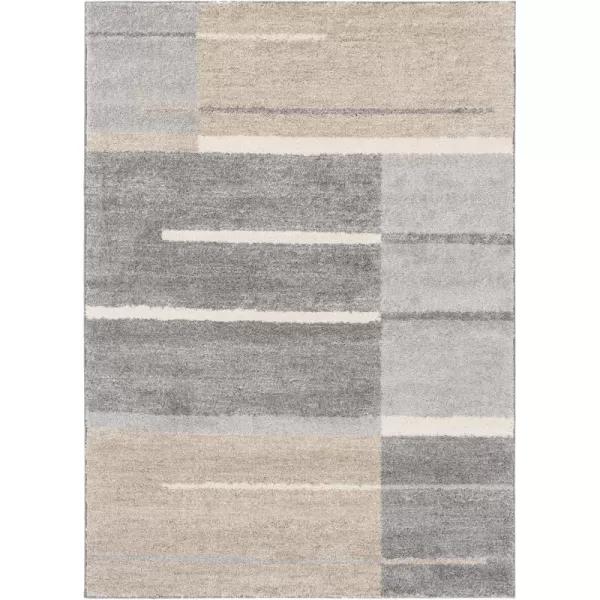 Jeanine Medium Gray Shag Area Rug 26 x 85 x 76 Gray Neutral