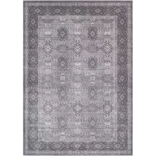 Maggie Gray Traditional Area Rug 27 x 762 x 211 Medium Gray