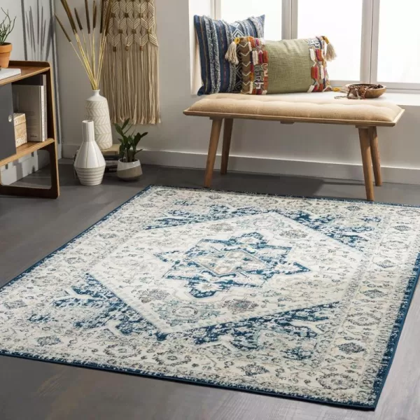 Redondo Beach Outdoor Boho Area Rug53 x 7SlateCoral53 x 7 Light GreyNavy