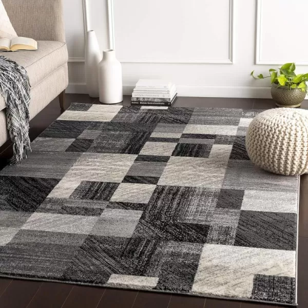 Remington Caramel Modern Area Rug 10 x 132 x 33 Black