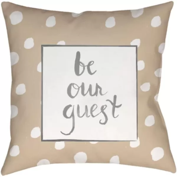 Surya Be Our Guest Pillow Cover W 18 D 18 H 4 Light GrayMetallic SilverSurya Be Our Guest Pillow Cover W 18 D 18 H 4 Light GrayMetallic Silver