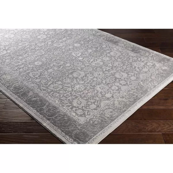 Viviana Gray Updated Traditional Area Rug 27 x 7627 x 77 Medium Gray