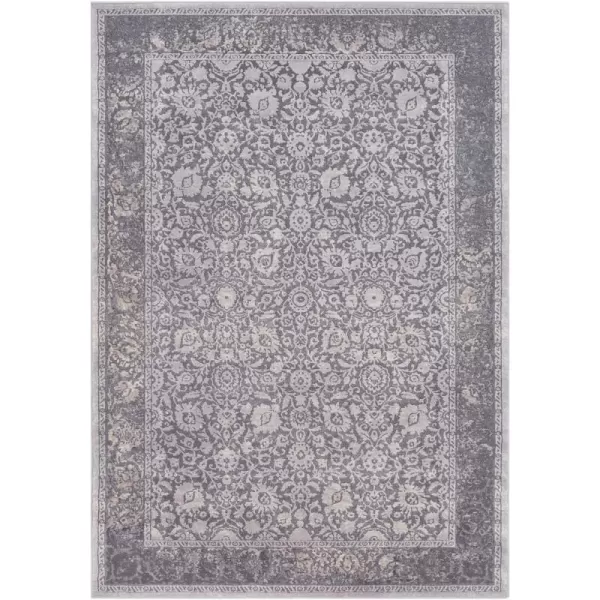 Viviana Gray Updated Traditional Area Rug 27 x 7653 x 77 Medium Gray