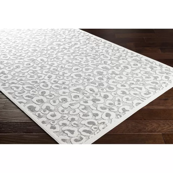 Artistic Weavers Fran Outdoor Leopard Area Rug 53quot x 73quot Medium GrayCreamGray