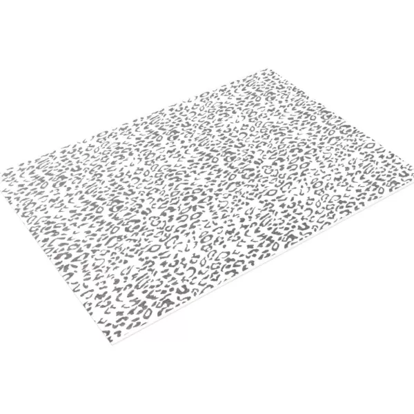 Livabliss Esperanza Leopard Outdoor Area Rug53quot x 77quotBlackWhiteBlackWhite