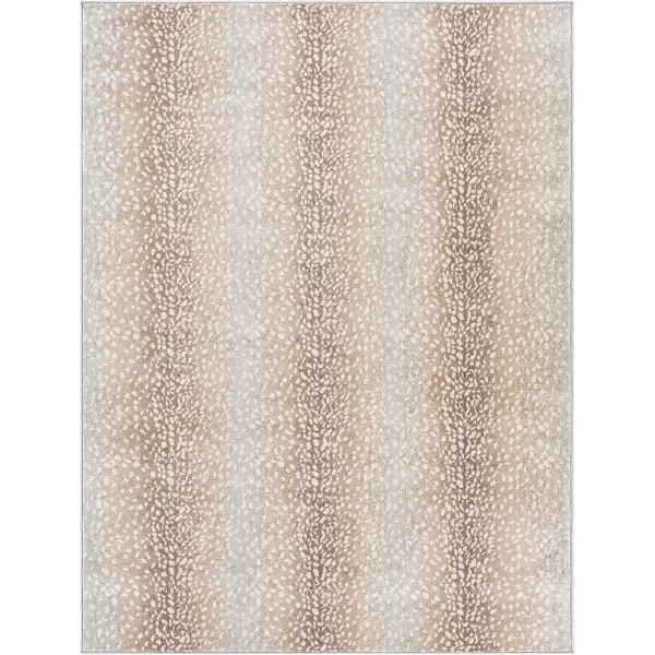 Livabliss Pablo Antelope Print Area Rug53quot x 71quotCamelLight GrayCamelLight Gray