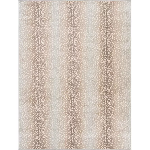 Livabliss Pablo Antelope Print Area Rug53quot x 71quotCamelLight GrayCamelLight Gray