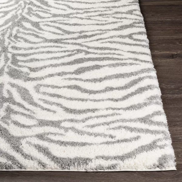 Livabliss Zazie Modern Animal Print Area Rug53quot x 73quot Medium Gray