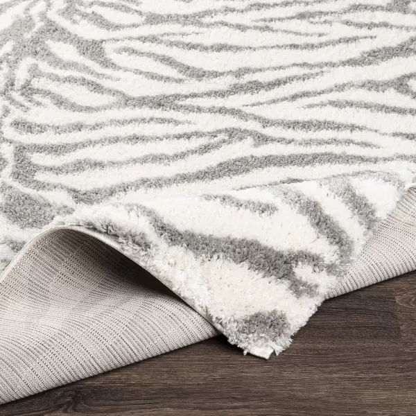 Livabliss Zazie Modern Animal Print Area Rug53quot x 73quot Medium Gray