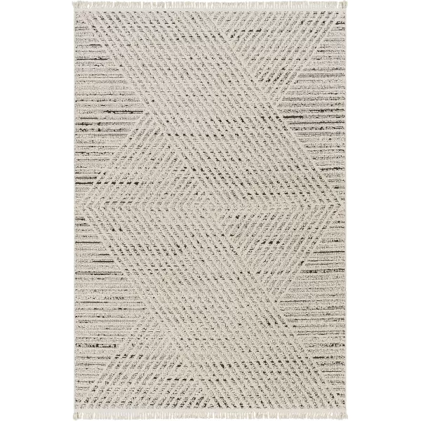 Artistic Weavers Berlin Bohemian Geometric Area Rug53quot x 7Light Grey