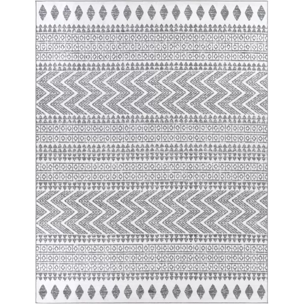 Livabliss Calliope Bohemian Moroccan Area Rug53quot x 7GreyGrey