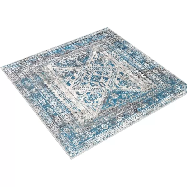 Livabliss Desta Vintage Oriental Area Rug53quot x 73quotNavyBlueGrey