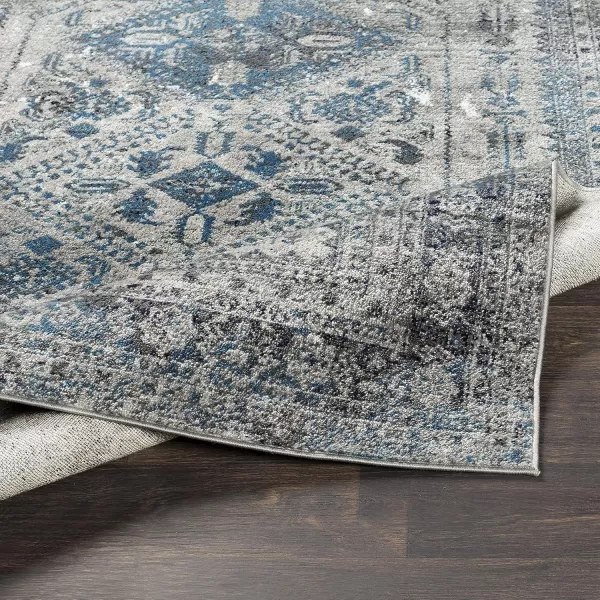 Livabliss Desta Vintage Oriental Area Rug53quot x 73quotNavyBlueGrey