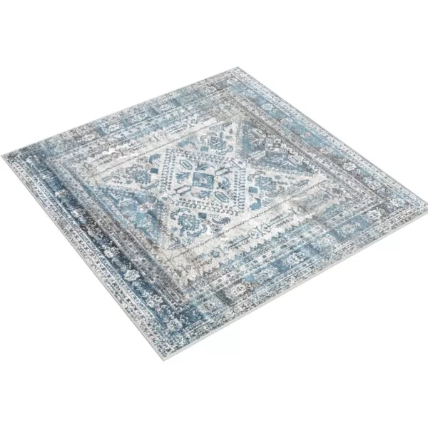 Livabliss Desta Vintage Oriental Area Rug53quot x 73quotNavyBlueGrey